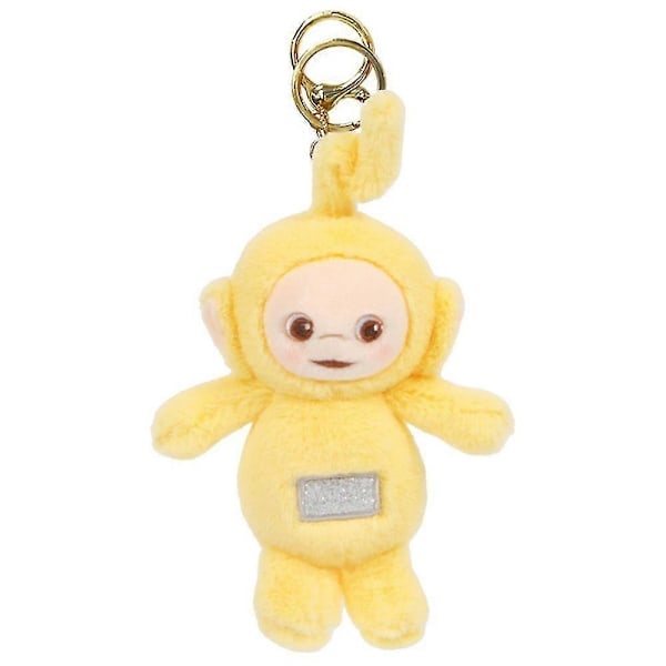 Teletubbies Plyschdocka Skolväska Tillbehör Hänge Tecknad Ornament Yellow