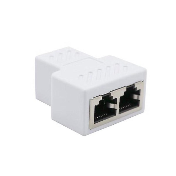 1 stk Cat6 RJ45 8p8c Stik til Dobbelt RJ45 Splitter Netværk Ethernet Patchledning Adapter