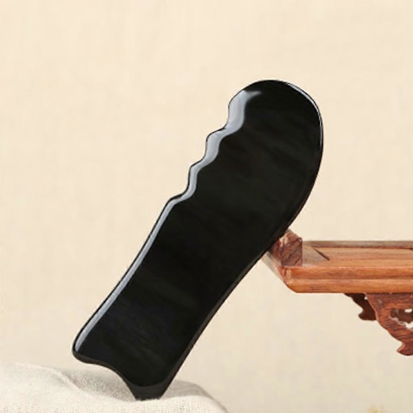 Bøffelhorn Gua Sha Gua Sha Massasjeverktøy Brett (Fiskeform)