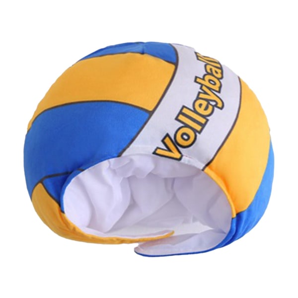 Volleyball Plys Hat Ekstra Blød Realistisk Udseende Bedårende Vaskbar Fuld Fyldt Dekorativ Ikke-Falming Nyhed Volleyball Plys Hat Cosplay Hovedbeklædning