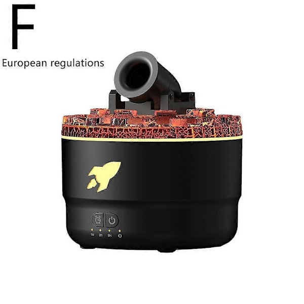 Cannon Blast Aroma Luftfuktare LED Ångkanon Luftfuktare Tyst Diffuser Aroma Black EU Plug