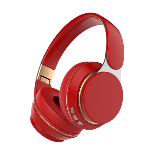 Trådløse Over-Ear Hodetelefoner, Bluetooth-hodetelefoner med Mikrofon red