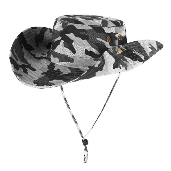 Outdoor Boonie Hatt Bred Brim Andningsbar Jakt Fiske Safari Solhatt 2