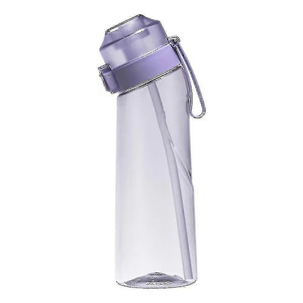 Vattenflaska med luftarom - Smakpods för att dofta upp vattenkoppen - Ny sportvattenflaska - Utomhusidrott - Fitness - Mode - Smaker - Vattenkopp 2X Random Scent Rings Clear Black