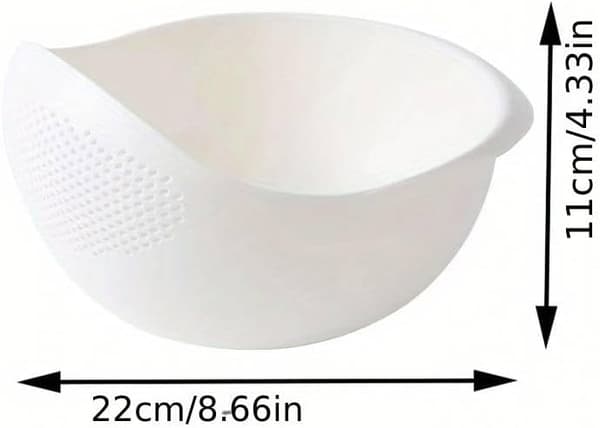 Risvaskeskål Sil - Pasta Sil, Vask Frukt & Grønnsaker, Dampkurv, Silkurv, Sil & Server (Ris, Linse Sil)