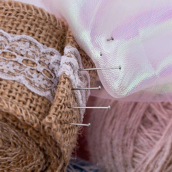 1000 Stykker 1 Tomme Syningspinde Hovedpinde Fint Satin Pin Straight til Dressmaker Smykker Håndværk Syningsprojekter