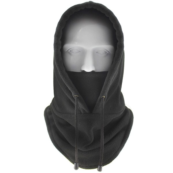 Fleece Mænds Balaclava Vinterhue Beanies Varmer Vindtæt Fuld Coffee