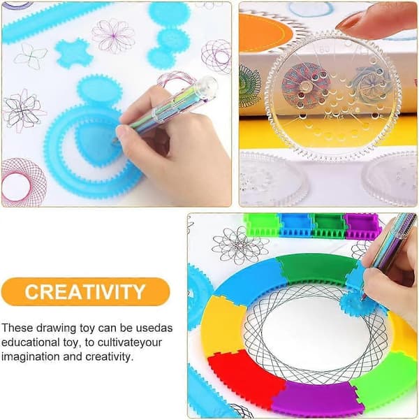 Spirograph, Spirograph Deluxe Set, Spirograph Original, Spirograph Art Design Set, Spirograph Barn, Konst och hantverk, Presenter för barn och vuxna