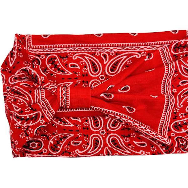 Hodebånd for voksne kvinner Boho bredt pannebånd trykte hårbånd elastisk sportshodeplagg yoga treningshode skjerf #9