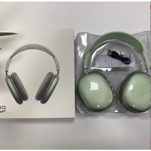 Trådløse støjreducerende hovedtelefoner med musikfunktion fluorescent green