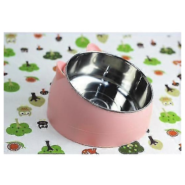 Uppvärmd Djurskål Vinter Hundskål Uppvärmd Vattenskål Temperaturjusterbar Uppvärmd Vattenskål För Hundar/katter/kaniner/kycklingar Pink