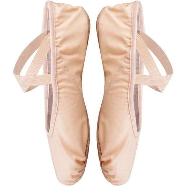 Balletdansesko med delt såle - Flat Gymnastikdanseslippere Lightpink 8.5 UK