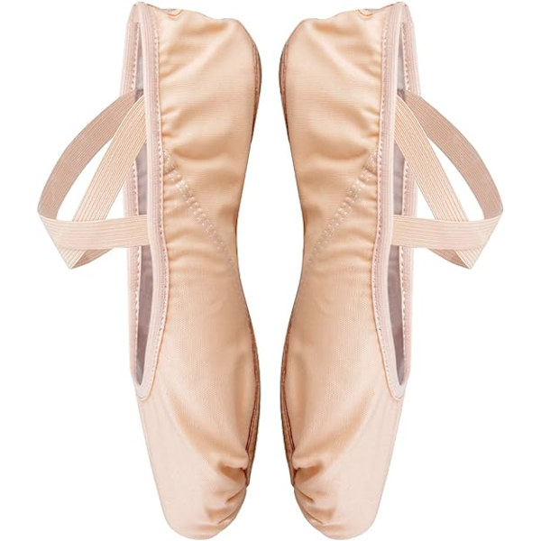 Balletdansesko med delt såle - Flat Gymnastikdanseslippere Lightpink 8.5 UK child