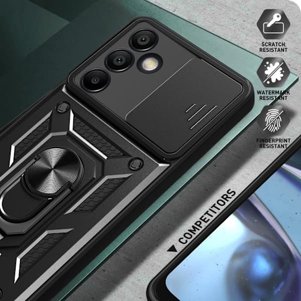 Samsung Galaxy S24 FE Deksel CamShield Ring Hybrid Mørkeblå