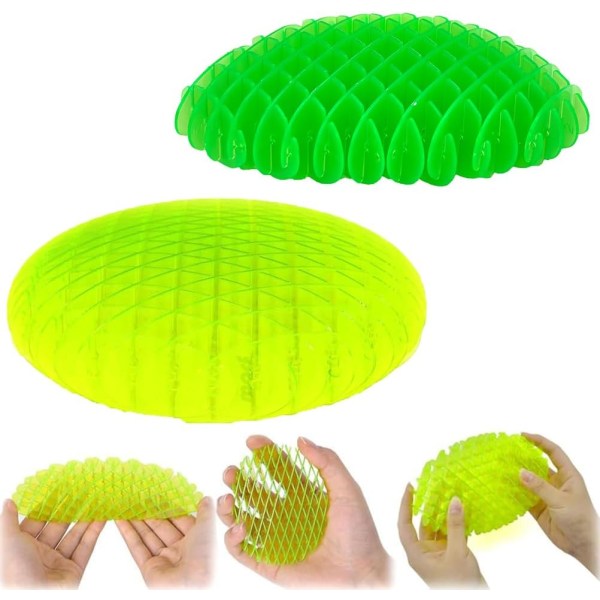2 stk Stressavlastende Fidget Leke Poppeorm Strekkbare Lekeorm Store Fidget Leke Voksne og Barn Reiseorm Fidget Leke for Barn og Voksne - 12cm
