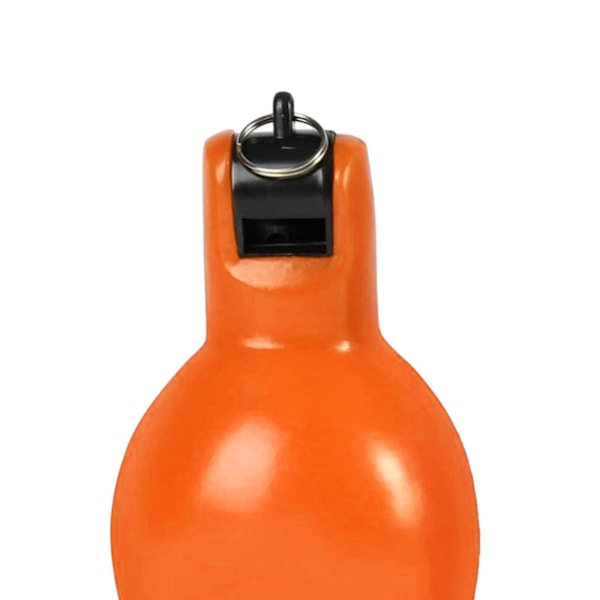 2 Stycken Handpress Visselpipor Högljudda Sportvisselpipor för Vandring Inomhus Utomhus gul och röd orange and red 12cmx6.5cm