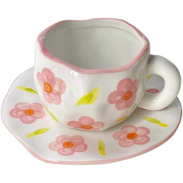 Søte Kaffe Kopper Te Kopper og Tallerkensett, Sky Kaffe Kopper Cappuccino Latte Te Mlik Kopper Frokost Mugg Gaver