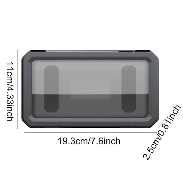 Puhelinkotelo Kirkas kosketusnäyttö Puhelinjalusta Teline olohuoneeseen Kuntosalille Keittiö Musta Black 19.3cmx11cmx2.05cm
