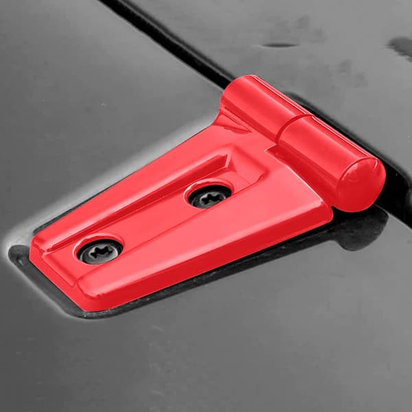 8 stk. Hættehængsel Dæksel Erstatning til JK Wrangler 2007-2017 Nem Installation Sort