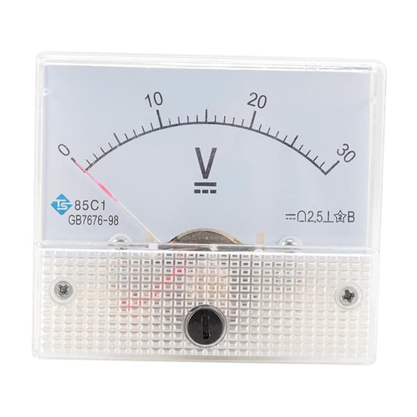 85C1 Analogt Panelmeter Voltmeter DC Volt Spenningsmåler DC 0-30V