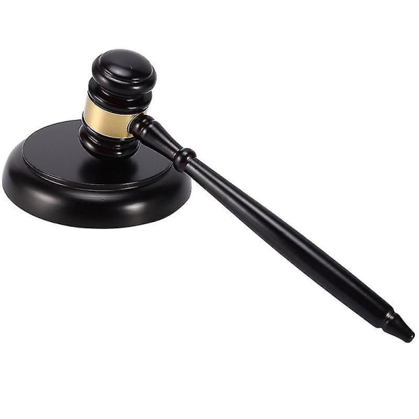 Wooden Judge's Gavel Auction Hammer With Sound Block For Attorney Judge Auction Handwork -n2771