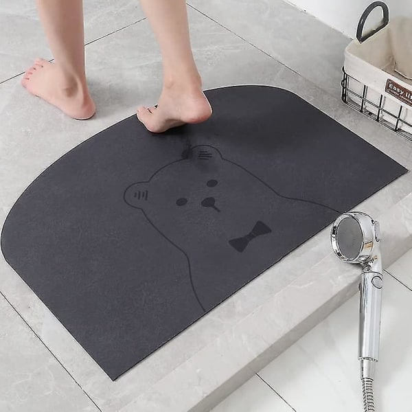Badrumsmatta Superabsorberande Golvmatta Mjuk Diatoméjord Badrumsmatta För Dusch 50cm X 80cm