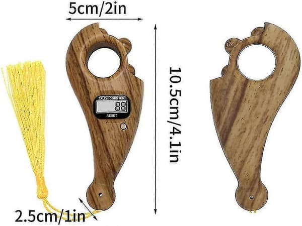 3 stk. Digital Perleteller, Digital Fingerteller, Buddha Perleteller