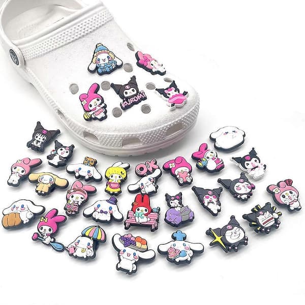 30 Sanrio Serie Hul Sko Tilbehør, Brugerdefineret DIY Have Sko Spænde Tilbehør