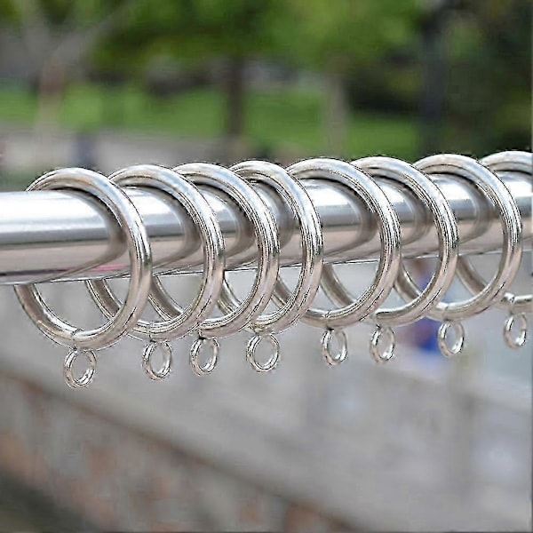 38 mm metalgardinringe med øje til køkken og soveværelse 20pcs Silver