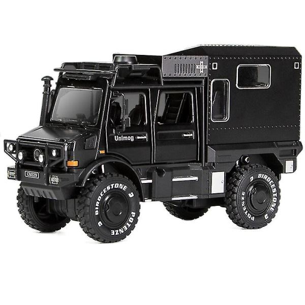 1/32 Rv Alloy Simulaatio Maastoauto Lasten Leikkikalut - MUSTA BLACK