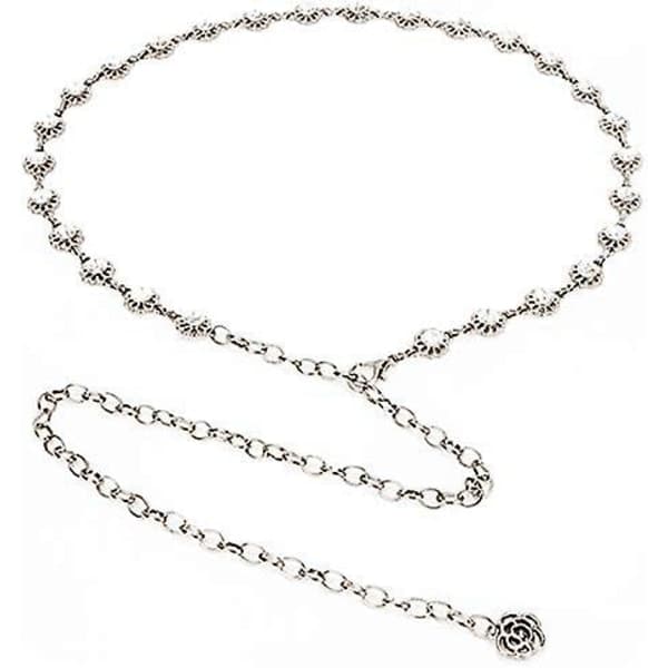 Rhinestone Bröllopsskärp Kedjebälte Midjebälte Höftbälte Rhinestone Bröllop för Kvinnor