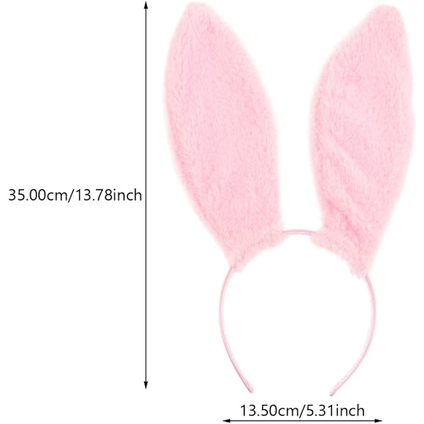 Kaninøre Hodebånd Cosplay Kaninøre Hodebånd Kaninøre Hårbånd Kostyme Hårbånd Cosplay Hodeplagg Kaninører Hårbånd Kostyme Hårtilbehør Pink