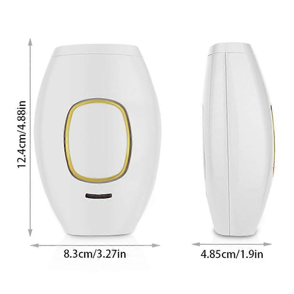 Smertefri Laser Hårfjerningsenhed, Multifunktionel Sikker Epilator, 5 Tilstande Hårfjerningsenhed, til Brug på Kroppen White EU plug
