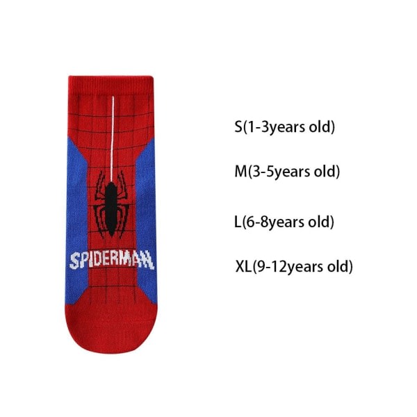 5 par Spiderman Baby Tube Sock M(3-5 Years)