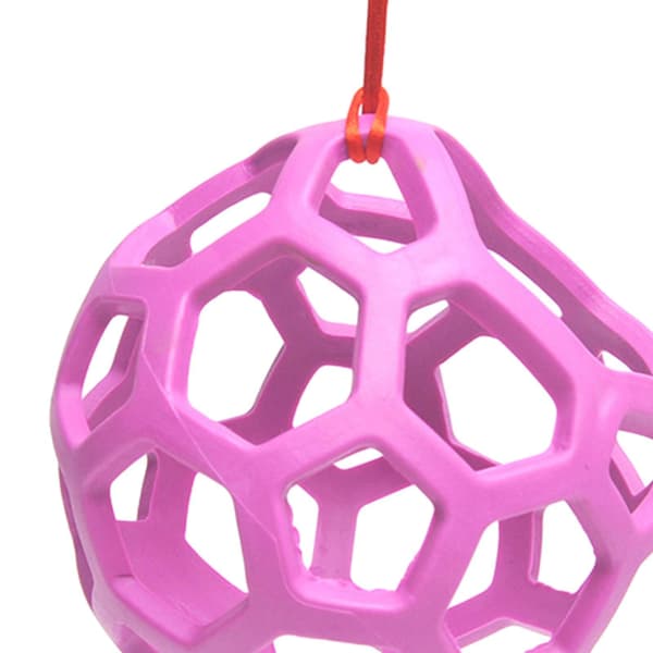 Heste Godbid Bold Fold Hvile Hul Sjov Hø Foder Legetøj til Hest Geder Får Blå Violet Diameter 13.5cm