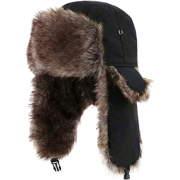 Unisex Aviator Hat, Russisk Hat, Unisex Vintervarme Huer, Kunstig Pels Hat Gave