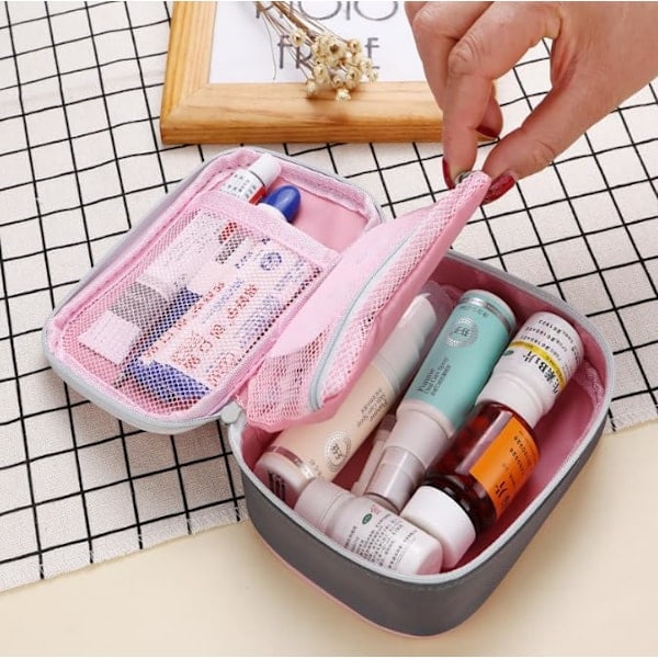 2 st Första Hjälpen Väska Tom Medicinförvaringsväska Liten Bärbar Första Hjälpen Kit Väska Rese Nödväska Medicinska Tillbehör Väska Sjuksköterskeväska Organizer