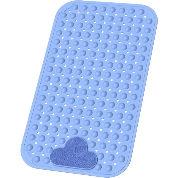 Skridsikker bademåtte mod skimmel, 70 x 40 cm TPE materiale skridsikker bademåtte med fodmassage, sikre skridsikre bademåtter til brusebad