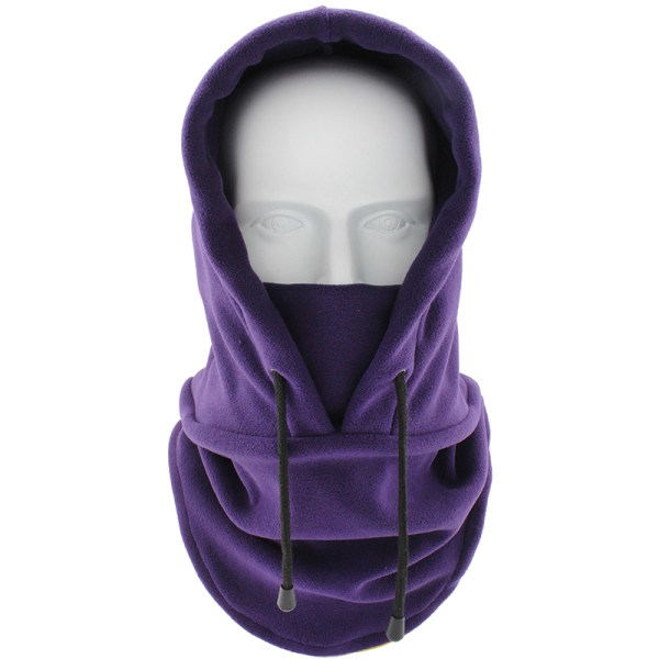 Fleece Mænds Balaclava Vinterhue Beanies Varmer Vindtæt Fuld Blue