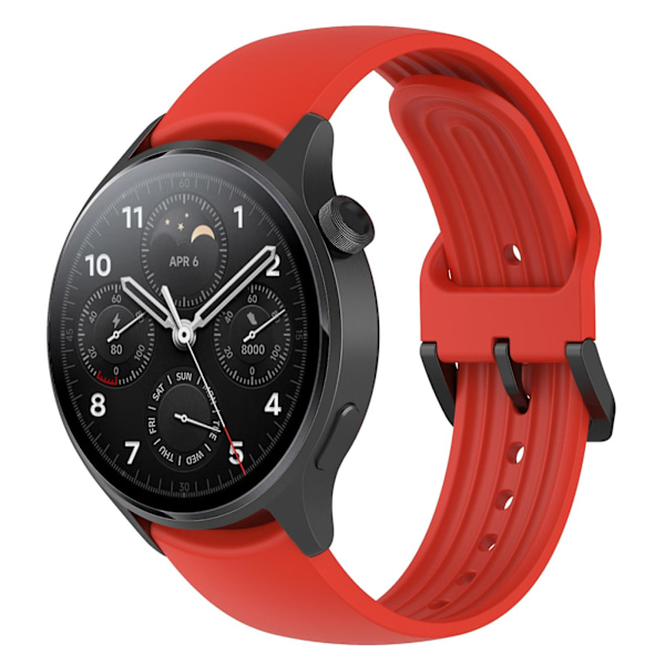 Silikoniranneke Xiaomi Watch S1 Pro -kellolle Red