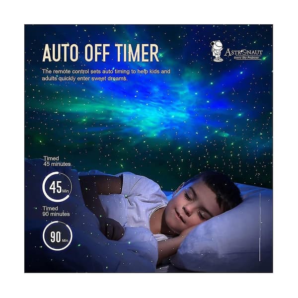 Stjerneprojektor Galaxy nattlys - Astronaut romprojektor, stjernekledd taklampe med timerfjernkontroll