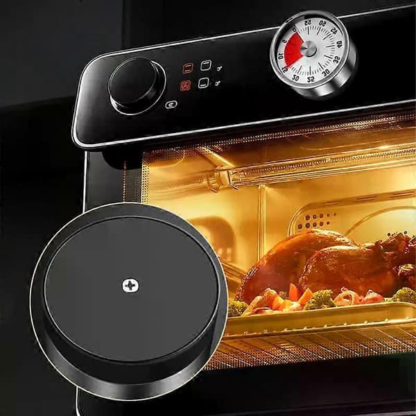 1/3/5 stk. Hvit Klokke Timer Magnetisk Bakside Iøynefallende Urskive Timer Rustfritt Stål Visuell Timer Rustfritt Stål Timer Holdbar White 3pcs