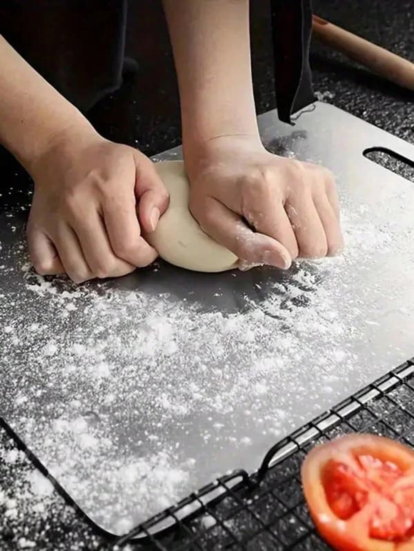 Skärbräda i 304 rostfritt stål – hållbar och mångsidig Medium