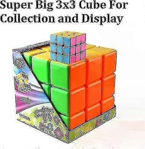 Giant 3x3 Speed Cube, Stor 3x3 Cube Puslespill Leke (7 tommer)