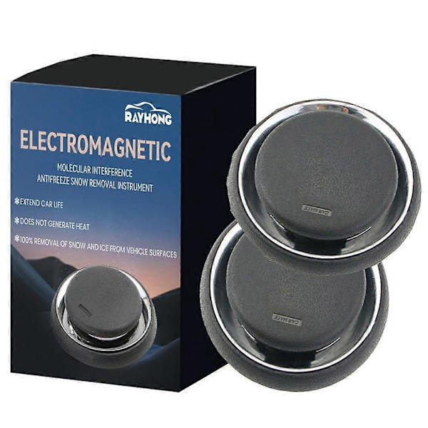 2x Bil Elektromagnetisk Bærbar Snefjernelse Afisningsværktøj Bilmonteret Snefjernelsesværktøj Vindue