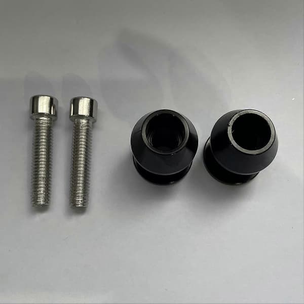 2 st Universal M8 Aluminium Swingarm Spool Paddock Stativ Bobbins