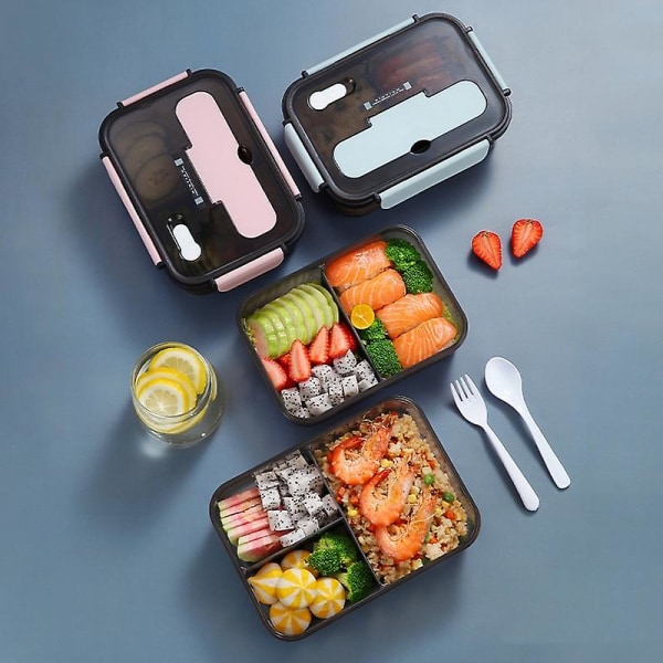 1100ml/1500ml Mikrovågsmatlåda för barn Matbehållare Förvaring Isolerad lunchbehållare Bento Box Japansk Snackbox Frukostlådor Ns2