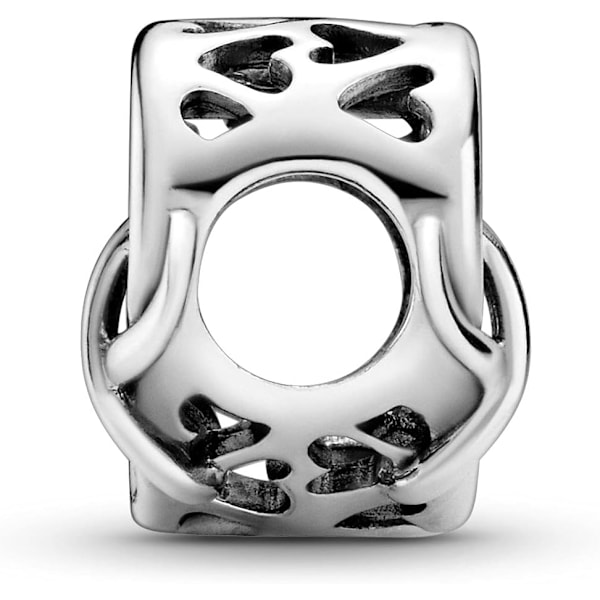 PANDORA Infinity Heart Berlocker med Love You Mum Bajs