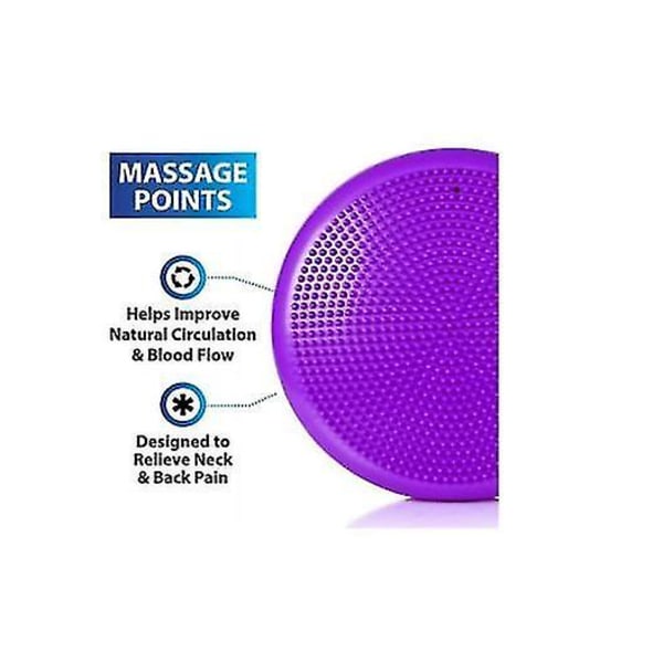 Wobble Cushion Stabilitet Balans Disc Fitness Core Trainer Wiggle Pad For HomePURPLE