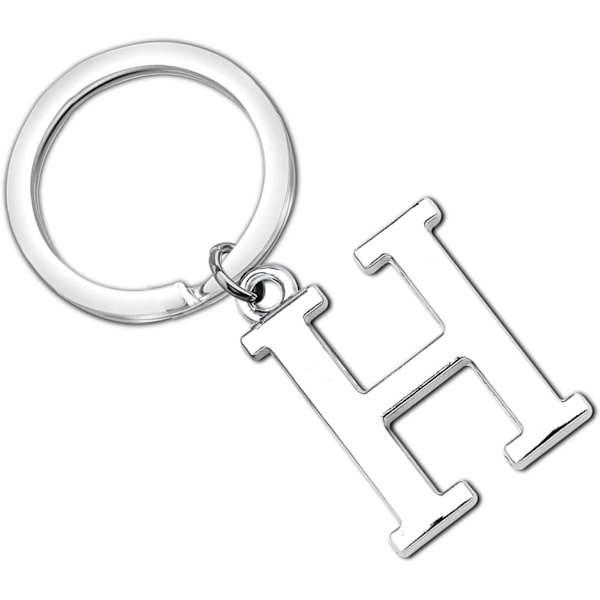 Nyckelring Brev - Initial Bokstav Nyckelring Charm Brev H